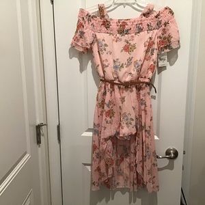 Romper Girls 16, Shorts /Dress Pink Floral NWT